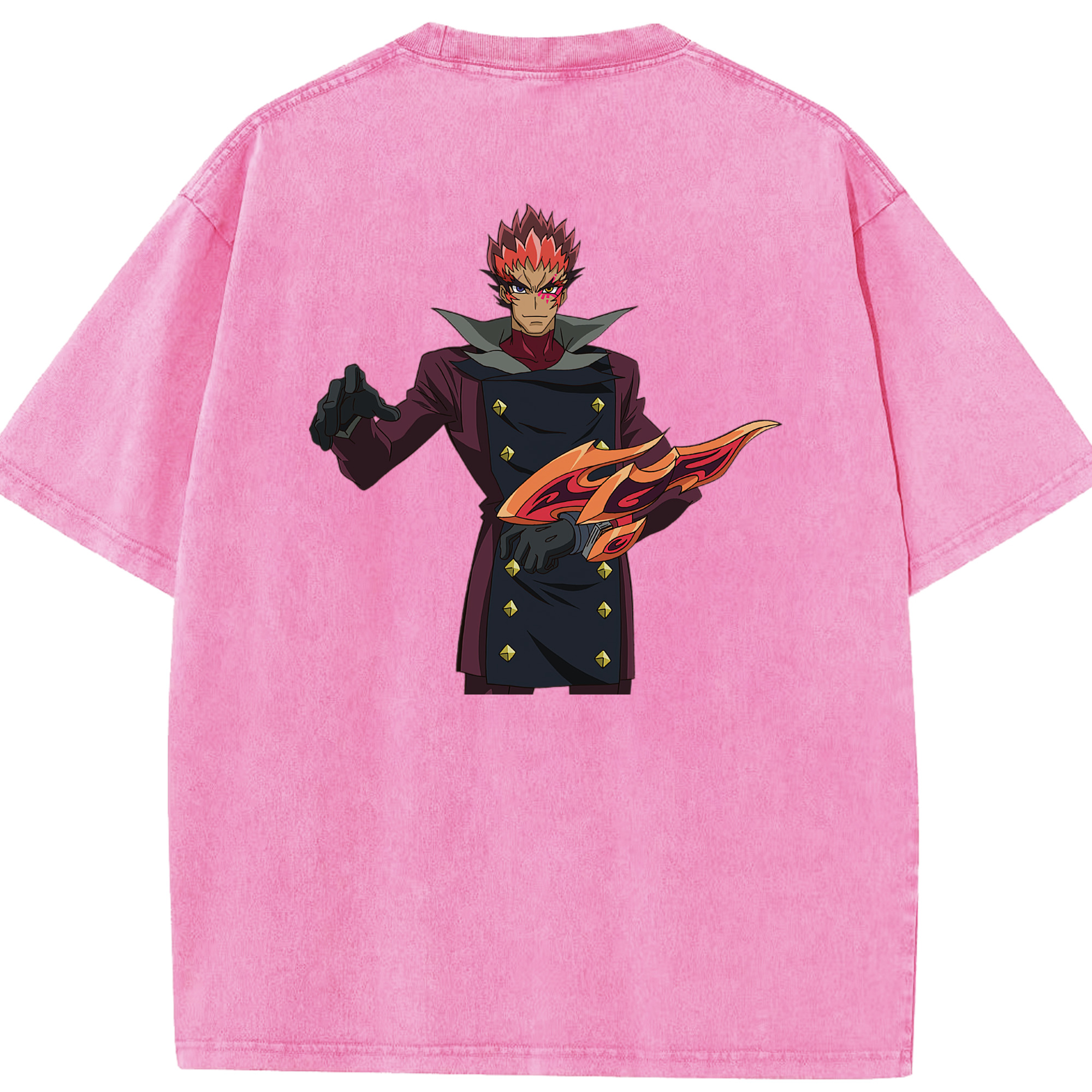 （画像用） 遊☆戯☆王 Yu-Gi-Oh! 綿100% ヴィンテージ風 半袖Tシャツ（背面プリント）